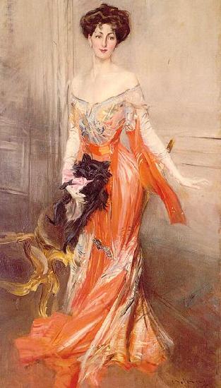 Giovanni Boldini Portrait of Elizabeth Wharton Drexel Norge oil painting art